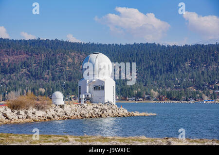 Big Bear Solar Observatory of the beautiful Big bear lake, Los Angeles County, California Stock Photo