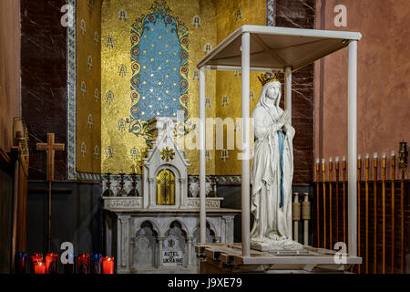 France, Hautes Pyrenees, Lourdes, Sanctuary Basilica of Our Lady of Lourdes Stock Photo