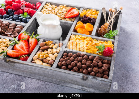 Quick breakfast cereals Stock Photo