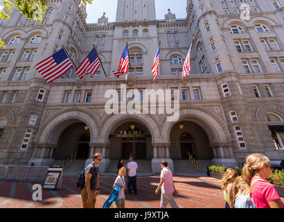 WASHINGTON, DC, USA - Trump International Hotel, Pennsylvania Avenue. Stock Photo