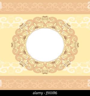 Vector lace pattern. Ornamental pattern for wedding invitations, greeting cards. Stock Vector
