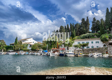 Kouloura on the north east coast of Corfu Stock Photo