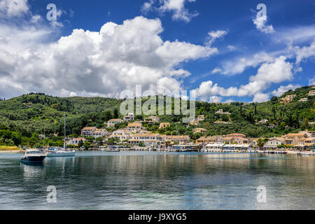 Agios Stefanos on the north east coast of Corfu Stock Photo