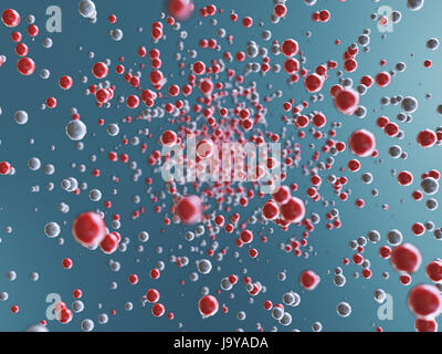 Bubbles, molecules or blood cells, render Stock Photo