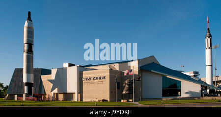 Outside, Kansas Cosmosphere and Space Center, Hutchinson, Kansas. Stock Photo