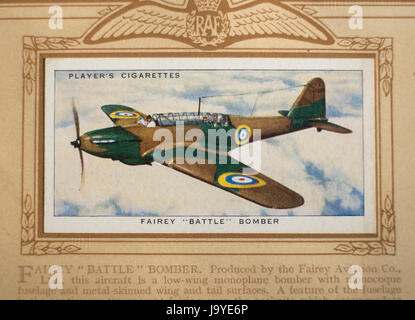 Vicker Wellington Bomber cigarette card in Players 1938 Aircraft of the  Royal Air Force, a series of 50 cards Stock Photo - Alamy
