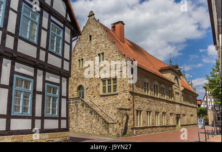 Historical house in the center of Rinteln, Germany Stock Photo