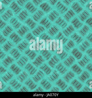 Blue metal plate repeating pattern Stock Photo