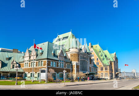 Gare du Palais, the main train station of Quebec City, Canada Stock Photo