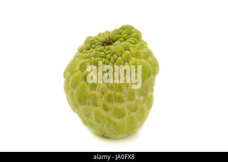Sugar apple or custard apple, annona, sweetsop isolated on white background is native fruit of thailand Stock Photo