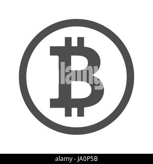 Bitcoin sign icon for internet money Stock Vector