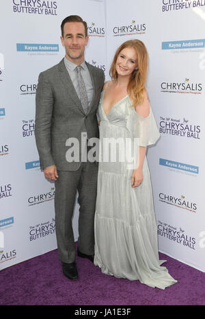 BRENTWOOD, CA June 03- James Van Der Beek, Kimberly Brook, at 16th Annual Chrysalis Butterfly Ball at Private Residence, California on June 03, 2017. Credit: Faye Sadou/MediaPunch Credit: MediaPunch Inc/Alamy Live News Stock Photo