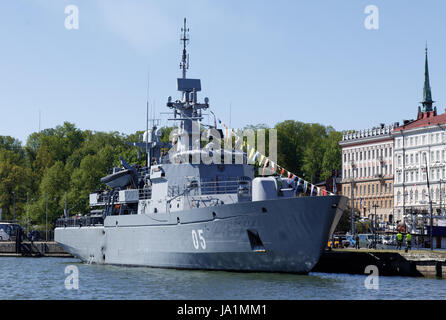 Helsinki, Finland. 4th June, 2017. Coastal Mine Layer Uusimaa of the Finnish Navy Credit: Hannu Mononen/Alamy Live News Stock Photo