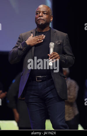 Bonn, Germany. 02nd June, 2017. LeVar Burton at the FedCon 26 in the Maritin the Hotel. Bonn, 02.06.2017 | usage worldwide Credit: dpa/Alamy Live News Stock Photo