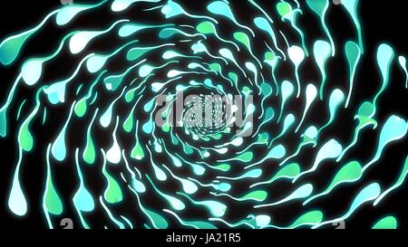 Rotating dot pattern of graphic background Stock Photo