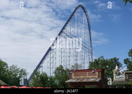 Large Roller Coaster Hill Stock Photo