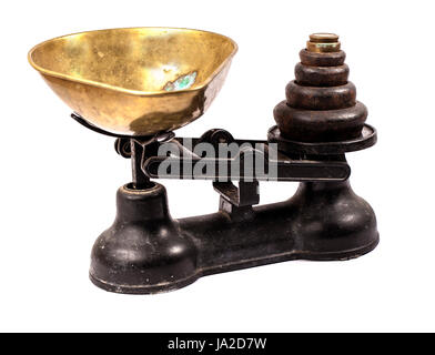 isolated, brass, balance, counterbalance, scale, tool, object, single, Stock Photo