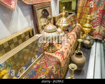 TEHRAN, IRAN - MAY 07, 2017: Shop of souvenirs and retro items for sold. Stock Photo