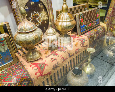 TEHRAN, IRAN - MAY 07, 2017: Shop of souvenirs and retro items for sold. Stock Photo