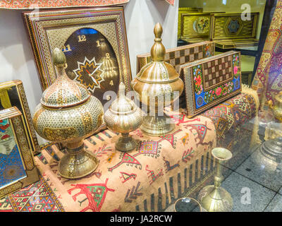 TEHRAN, IRAN - MAY 07, 2017: Shop of souvenirs and retro items for sold. Stock Photo