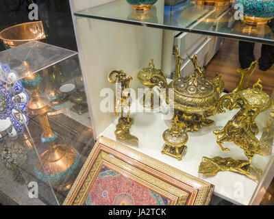 TEHRAN, IRAN - MAY 07, 2017: Shop of souvenirs and retro items for sold. Stock Photo