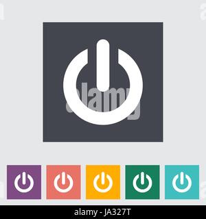 Start flat icon. Vector illustration EPS. Stock Vector