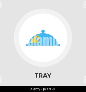 Tray Icon Vector. Flat icon isolated on the white background. Editable EPS file. Vector illustration. Stock Vector