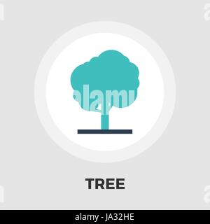 Tree icon vector. Flat icon isolated on the white background. Editable EPS file. Vector illustration. Stock Vector
