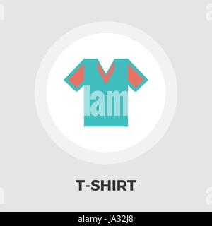 T-shirt icon vector. Flat icon isolated on the white background. Editable EPS file. Vector illustration. Stock Vector