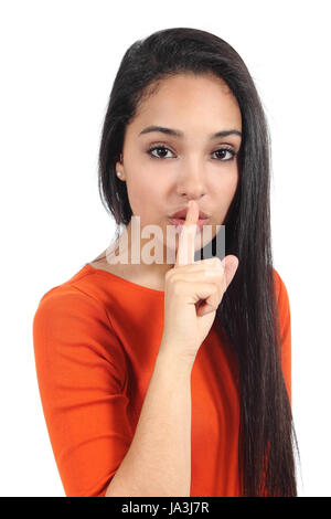 woman, radio silence, quietness, silence, secret, query, asked, ask, question, Stock Photo