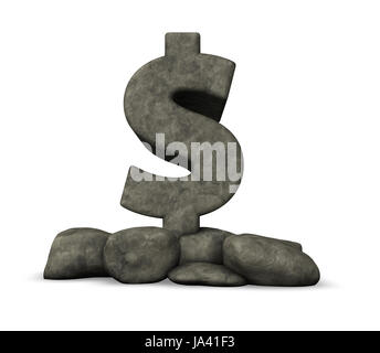 sign, signal, dollar, dollars, monument, stone, pedestal, plinth, platform, Stock Photo