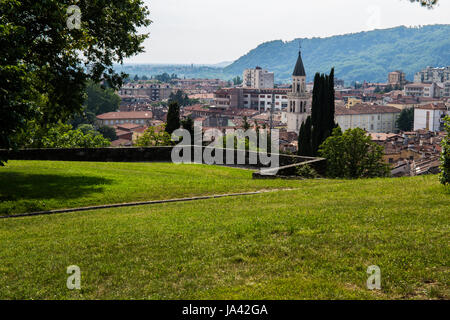 View to the city of Gorizia from the castle Stock Photo