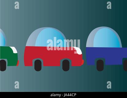 Cars stuck in a traffic jam Stock Vector Image & Art - Alamy