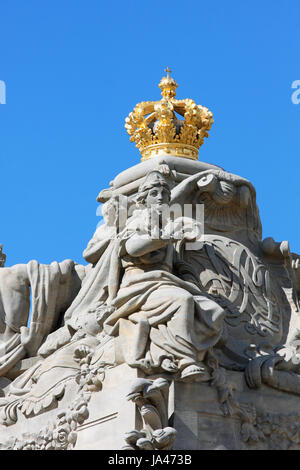 Entrance to the courtyard of Christiansborg Palace in Copenhagen, Denmark Stock Photo