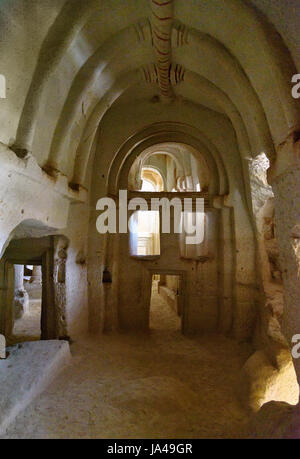 Columned Church or White church in Rose valley. Nevsehir Province. Turkey Stock Photo