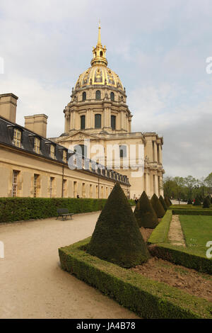 Hotel des Invalides, is a complex of buildings in the 7th arrondissement of Paris, France Stock Photo