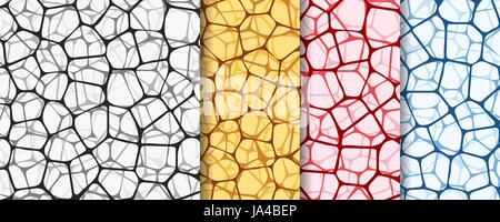 Abstract backgrounds set with nets Stock Vector