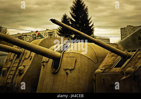 Illustrations heavy artillery Stock Photo