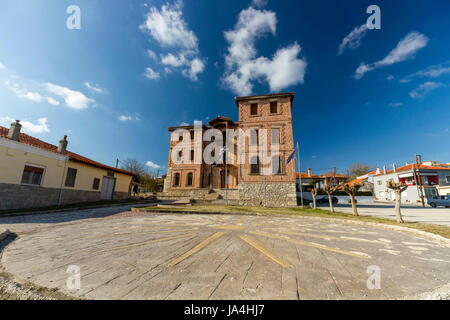 An old and out-of-use silk factory in Soufli, Evros region, Thrace, Greece. Stock Photo