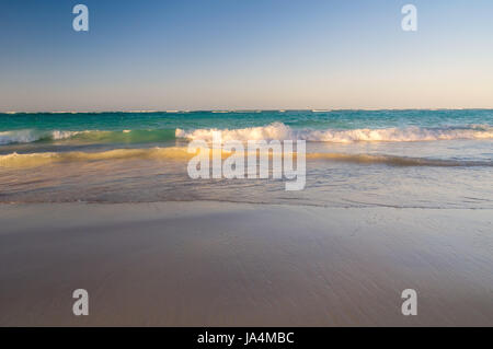 Sunrise in Punta Cana on the Dominican Republic. Stock Photo