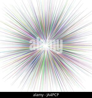 Abstract multicolored explosion background - vector graphic Stock Vector