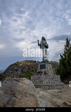 Madonna del Mare (Our Lady of the Sea) statue - Bova Marina, Calabria, Italy Stock Photo