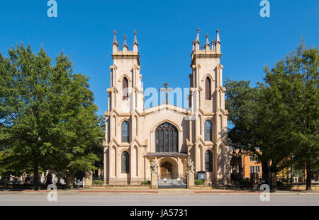 USA, Columbia South Carolina Trinity Episcopal Church 1812 downtown on Sumter Street Cathedral Stock Photo