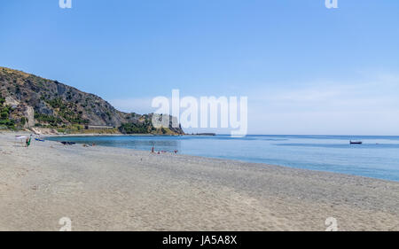 Mediterranean beach of Ionian Sea - Bova Marina, Calabria, Italy Stock Photo
