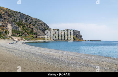 Mediterranean beach of Ionian Sea - Bova Marina, Calabria, Italy Stock Photo