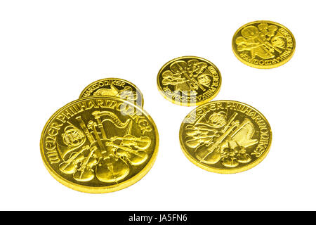 gold coins wiener phil. Stock Photo