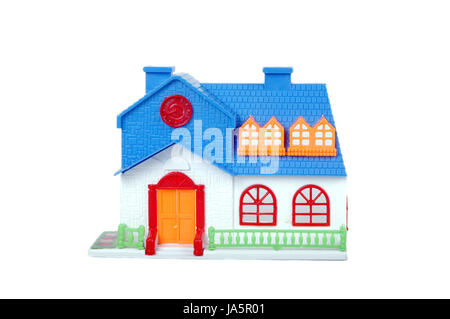 house, building, isolated, small, tiny, little, short, toy, miniature, white, Stock Photo
