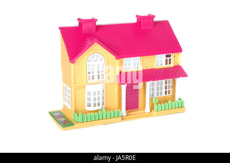 house, building, isolated, small, tiny, little, short, toy, miniature, white, Stock Photo