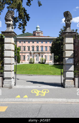 Villa Ciani on botanical park of Lugano, Switzerland Stock Photo