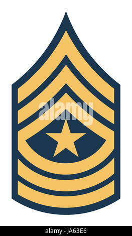 American Army Sergeant Insignia Rank Badge Isolated On White Background American Army Sergeant Insignia Rank Badge Isolated On White Background
